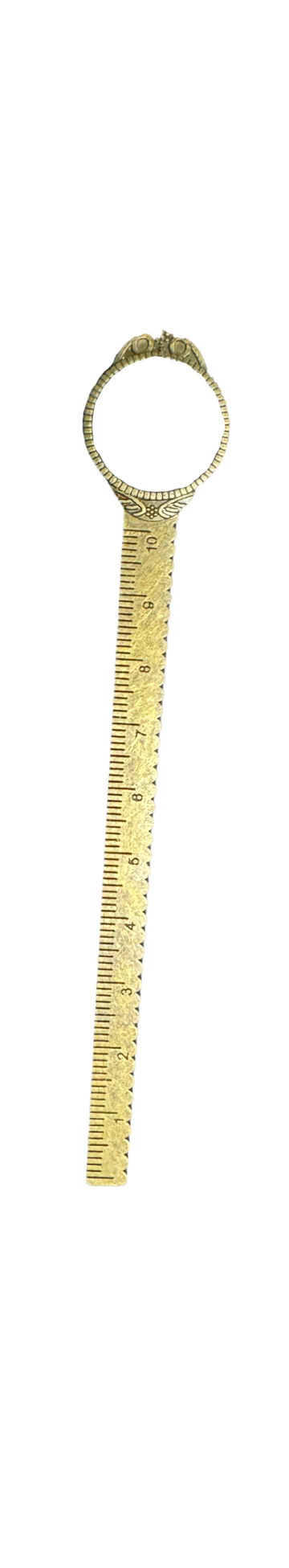 Bookmark Circle with Ruler Bronze